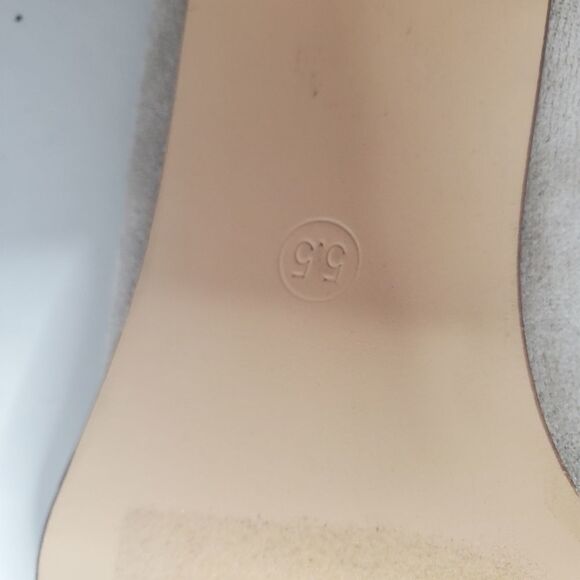 LULUS Mule Heels Zelah Camel Suede Square Toe Shoes Size 5.5 2.5" heel - Picture 9 of 11